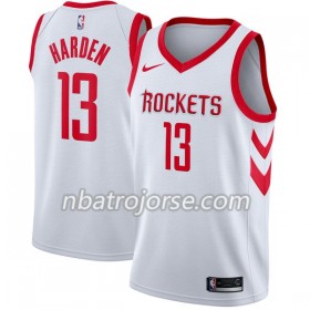 Män Houston Rockets Tröja James Harden 13 Nike 2017-18 Vit Swingman